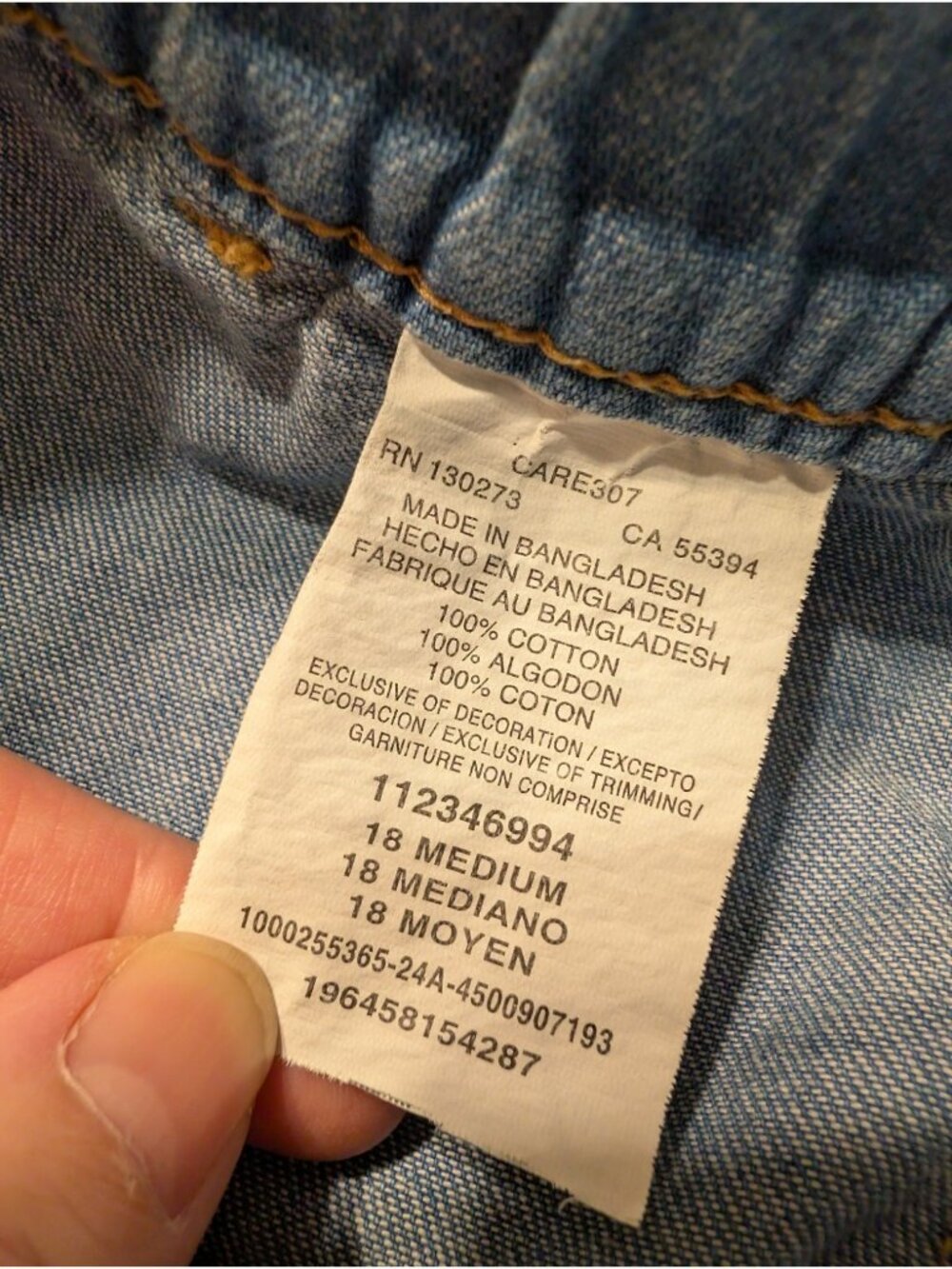 Lee Premium Quality Comfort Elastic Waist Denim Shorts Women's Size 18 Medium 18 - Picture 5 of 5